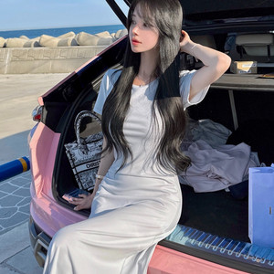 [새상품]메이윤 원피스 소라그레이 M 라운드넥