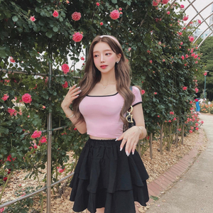 로젤린 언발 캉캉 미니 치마바지