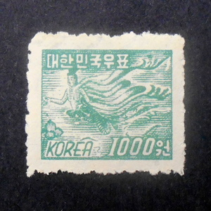 1951년 동양정판사 물결무늬 보통우표 선녀(85)