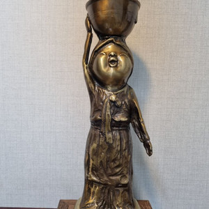 (동 브론즈) 설선오작가의 물동이 소녀 높이43cm