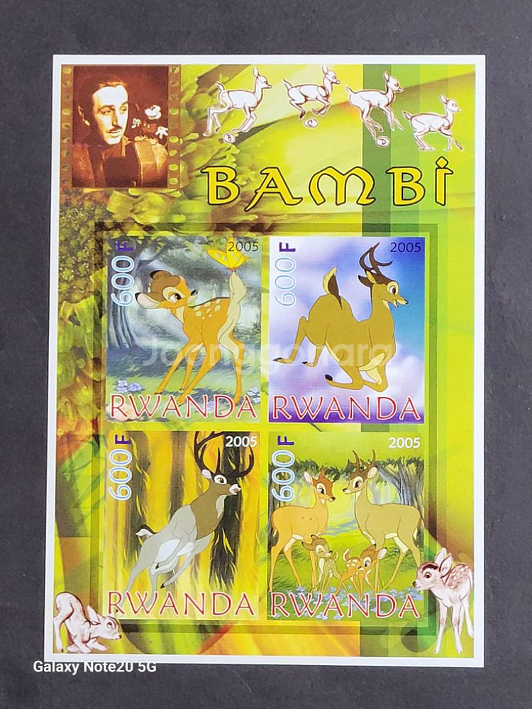 2005년 디즈니 밤비 기념 우표BAMBI--0