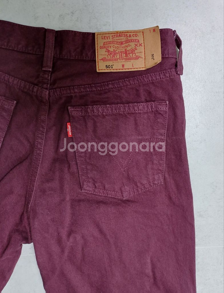 남여공용 리바이스 501 일판 데님 일자청바지 (29)--4