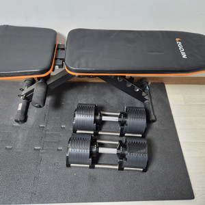 벤치 + 무게조절 덤벨 32kg