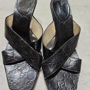 구찌 블랙 여성 힐 구두