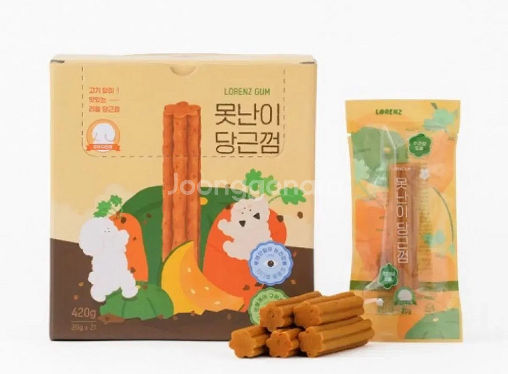 못난이당근껌 못난이채소껌 21개입 강아지간식--1