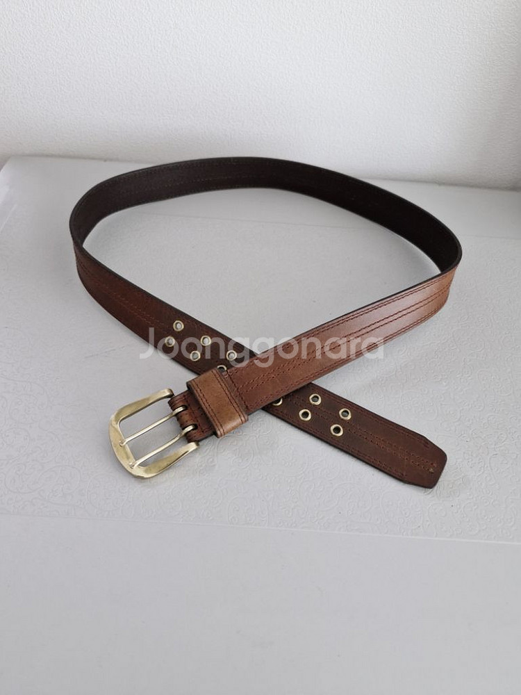 GENUINE LEATHER 통가죽벨트 정품--0