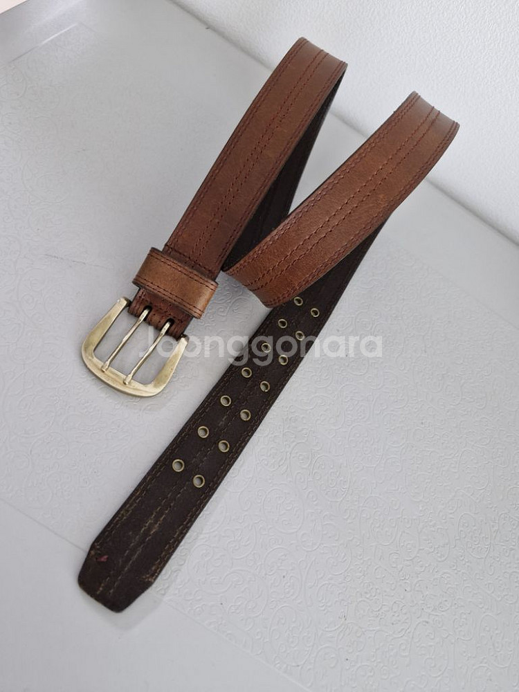 GENUINE LEATHER 통가죽벨트 정품--5
