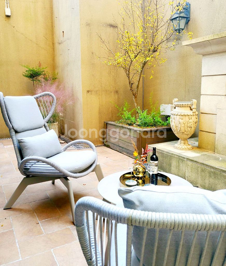 도센트 메라노 2인소파세트 급처분 테라스의자 테이블--0