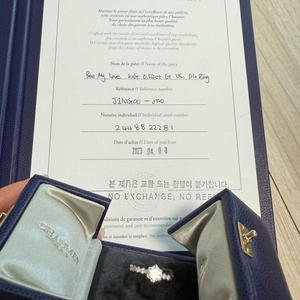 쇼메 다이아 반지 50호
