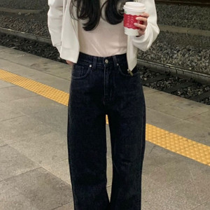 웨어웨더 피터데님 흑청데님 (s 기본기장)