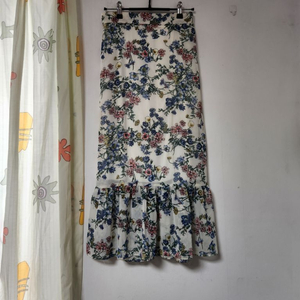 뒷밴딩 쉬폰 롱치마 S(26~27)