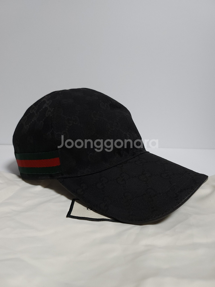 M 구찌 블랙 GG 모노그램 볼캡 200035 a914--2