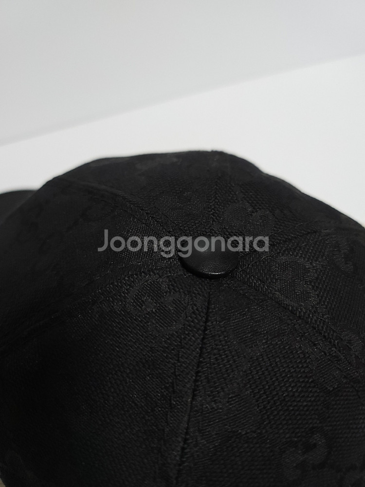M 구찌 블랙 GG 모노그램 볼캡 200035 a914--3