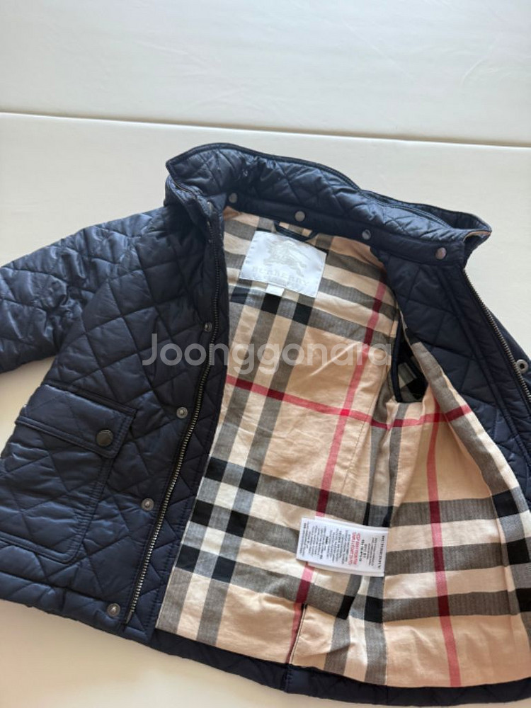 버버리칠드런 퀼팅자켓 3Y (100cm) 네이비--4
