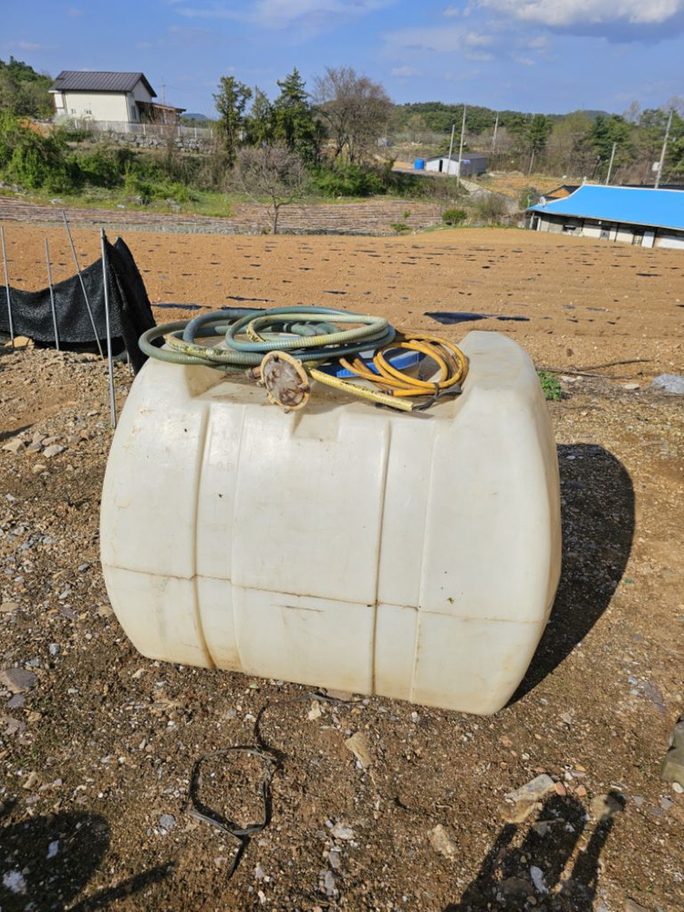 80a고압분무기(기름).호스200m.약대노즐.물통1t 이미지