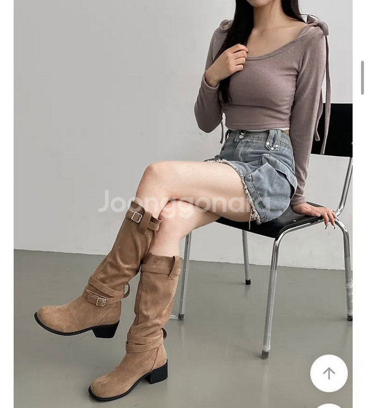 베이지 롱부츠 숏부츠 250--0