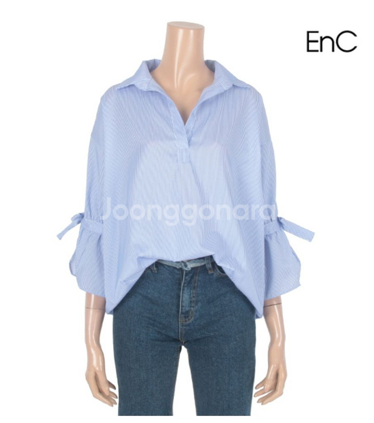 (택포) ENC 리본 스트라이프 셔츠 ^ㅁ^--0
