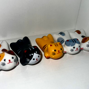 고양이 젓가락 받침 5개 세트