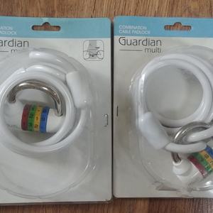 Guardian 콤비네이션 케이블 자물쇠 2개