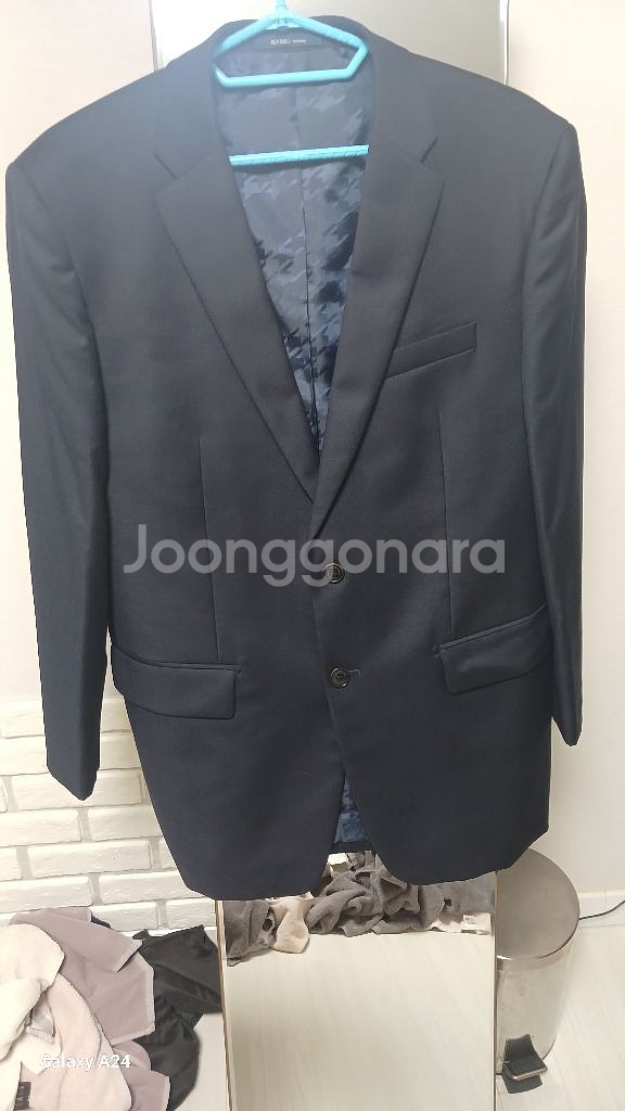 바쏘 옴므 레귤러핏 네이비 정장 자켓(105)+바쏘 옷--0