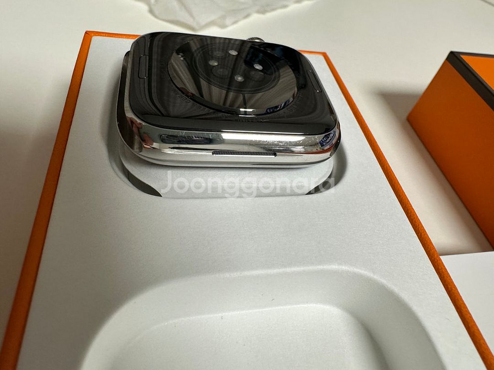 애플워치7 에르메스 45mm 실버 판매합니다--4