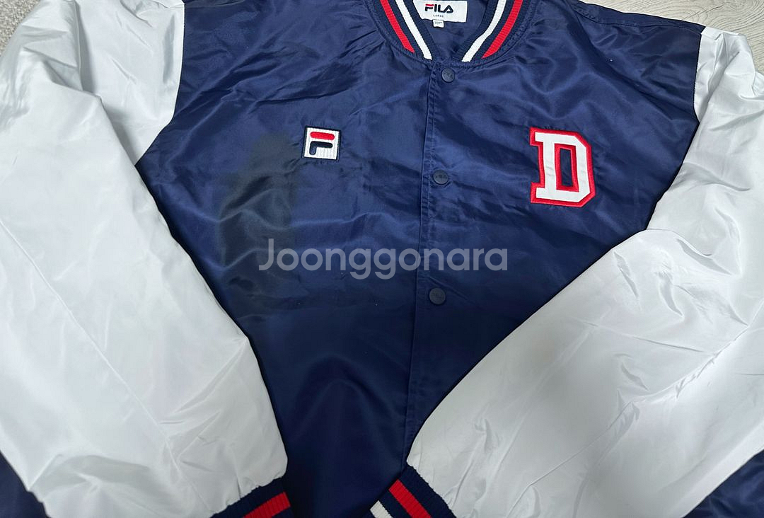 두산베어스 휠라 스테디움 자켓--0