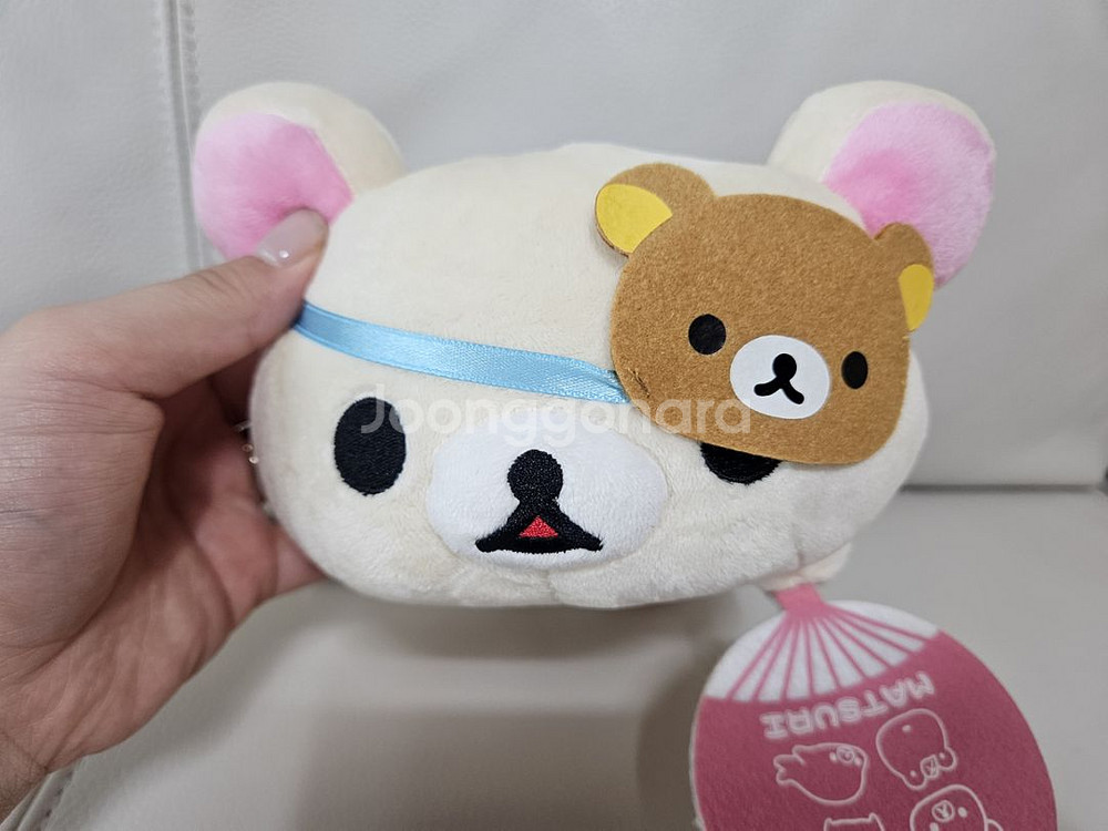 (고전정품) 코리락쿠마 마츠리 부채 인형--3