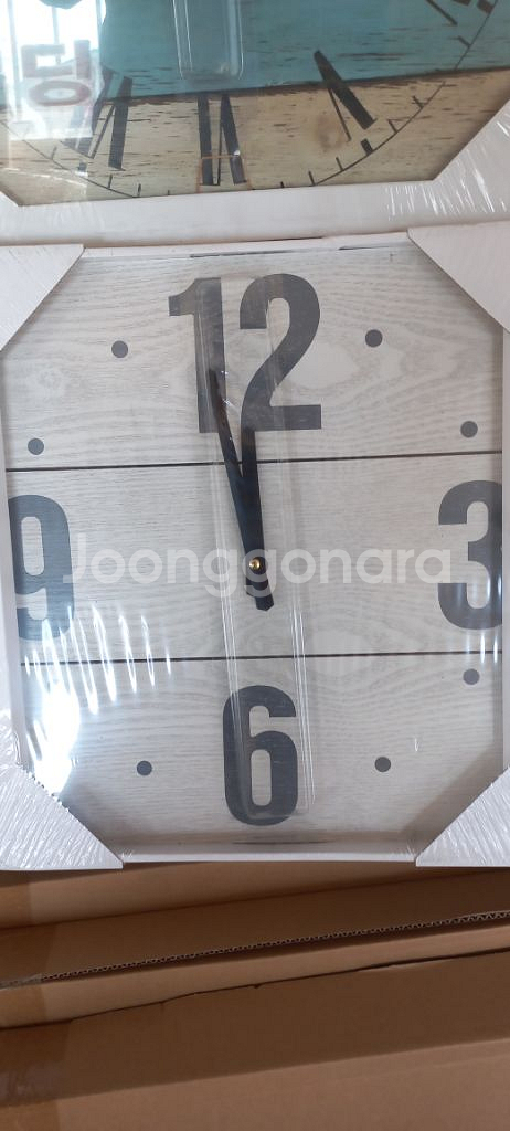 인테리어 원목벽시계 가로세로 각각 39cm--2