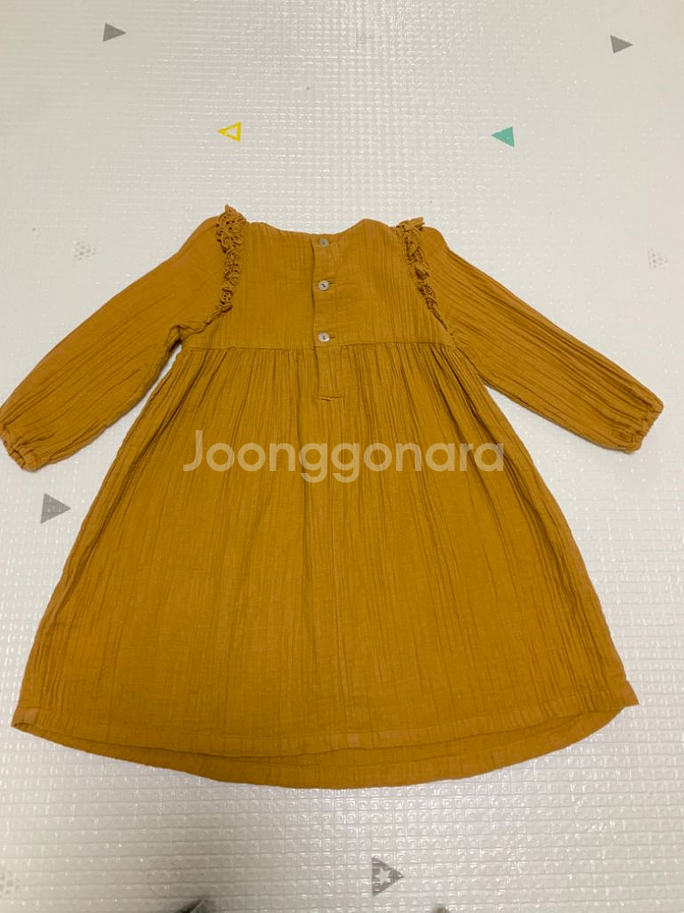 봉통 거즈 느낌 원피스 3A--1