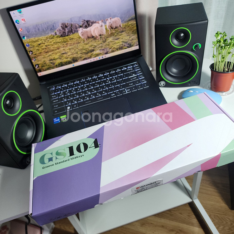 그루브스톤 엠스톤 GS104 유무선 블루투스 키보드--0