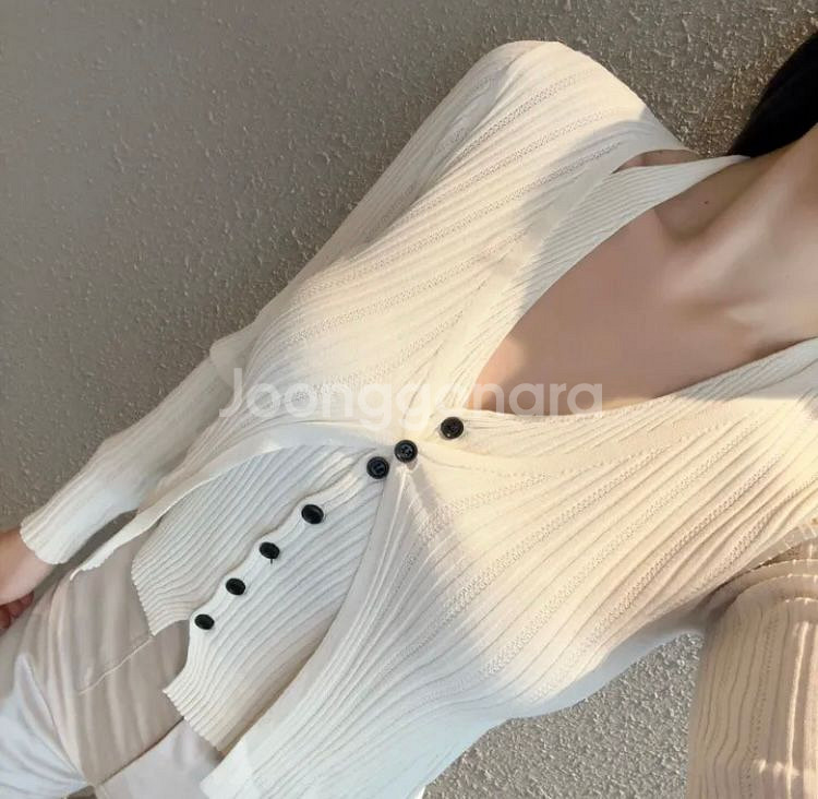 홀터넥 레이어드 가디건 새상품--3