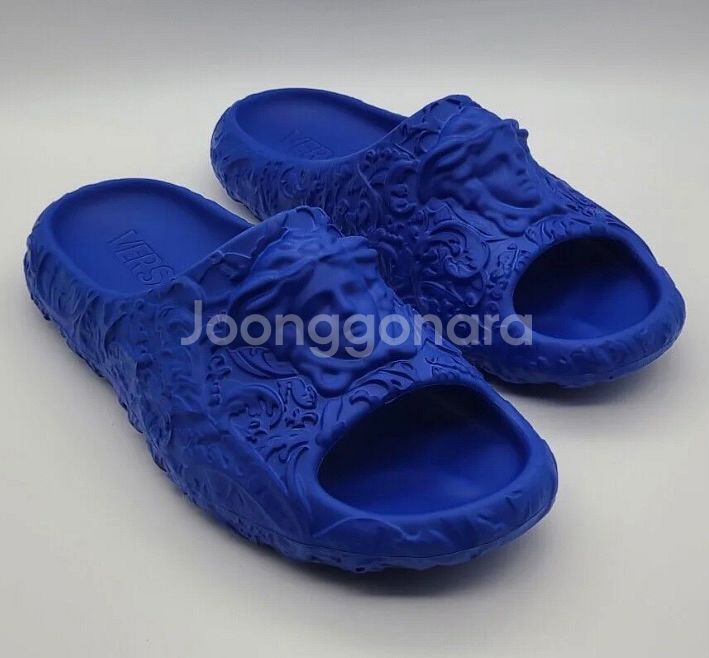 [42]베르사체 메두사 슬리퍼 블루--0