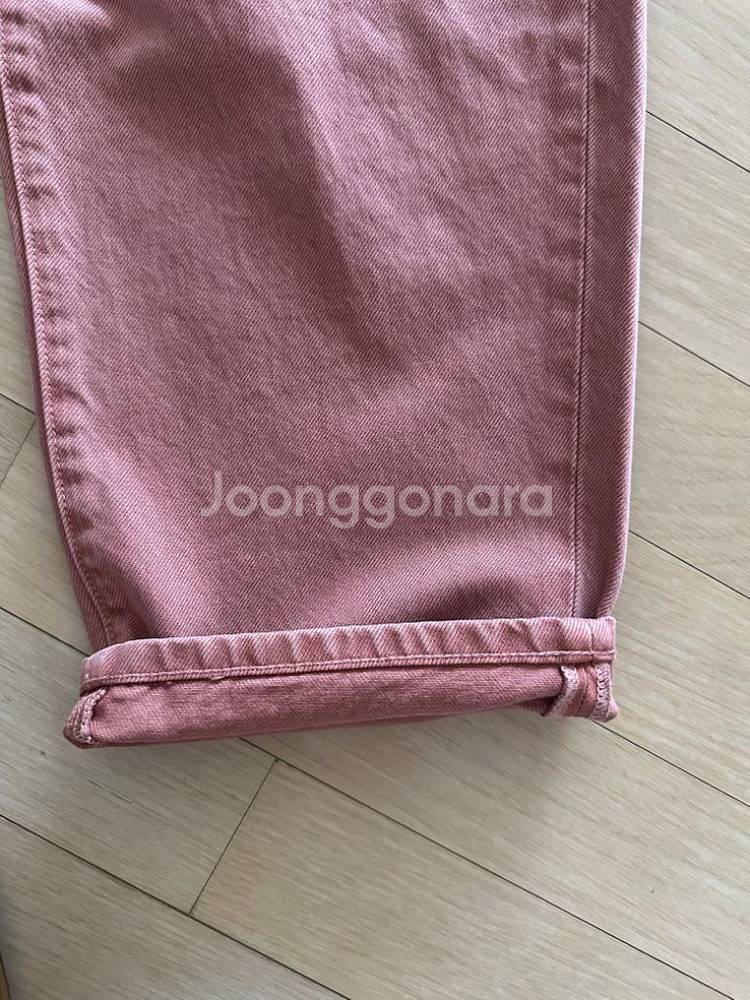 아웃스탠딩 데님 바지 핑크 팝니다. (M, 32)--3