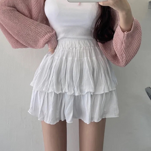 캉캉스커트 프릴 플리츠스커트 치마바지 여성 미니스커트