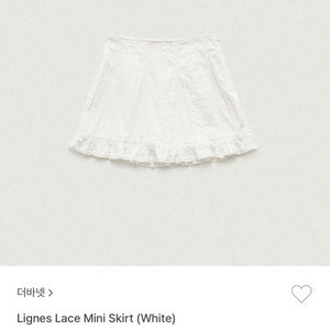 더바넷 레이스 미니 스커트 s