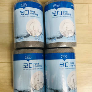 코디 일회용 수세미 65매*4롤 택배포함