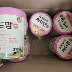 위드맘 제왕 100일 신생아분유 6캔 새것