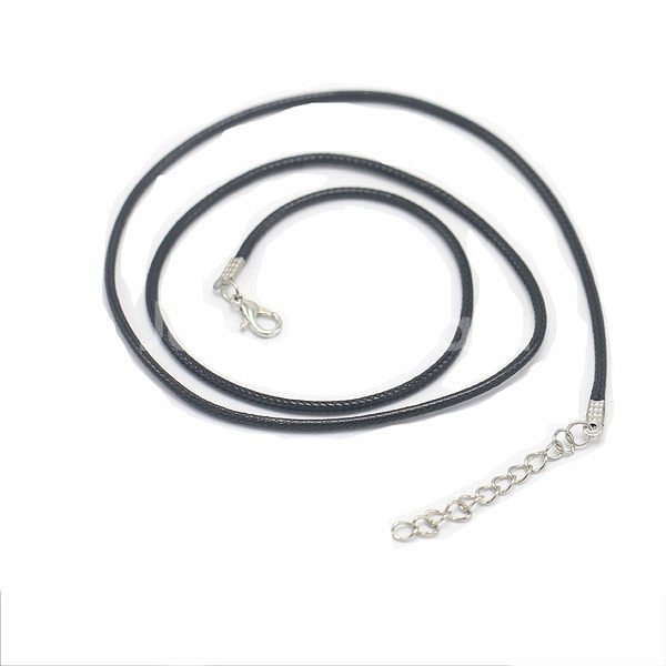 새 4개 검은색 45cm 체인 목걸이줄 끈 펜던트 고급--0