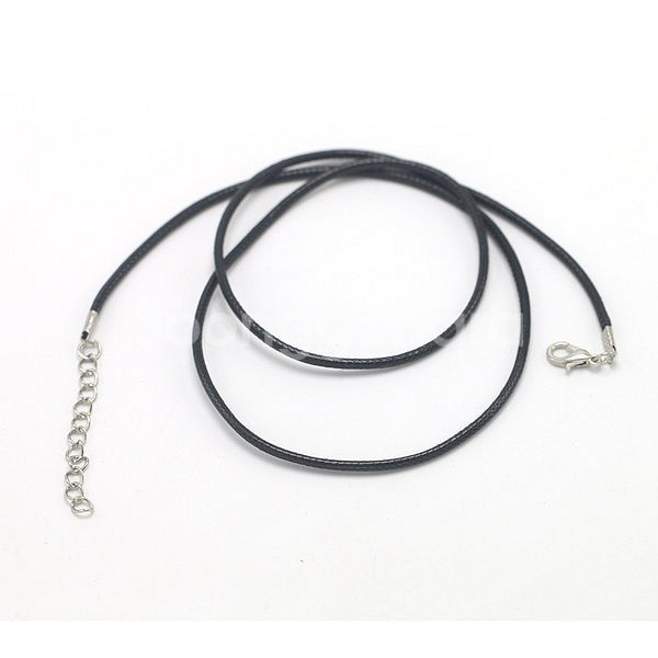 새 4개 검은색 45cm 체인 목걸이줄 끈 펜던트 고급--1