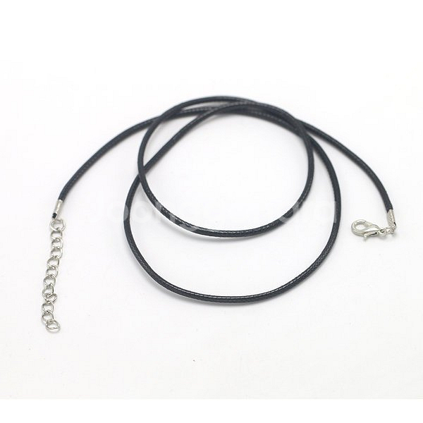 새 4개 검정색 65cm 체인 목걸이줄 끈 펜던트 고급--1