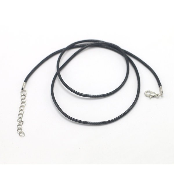 새 4개 검정색 60CM 체인 목걸이줄 끈 펜던트--1