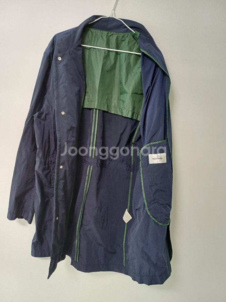남성 마인드브릿지 봄.가을 트렌치코트 (네이비110)--5