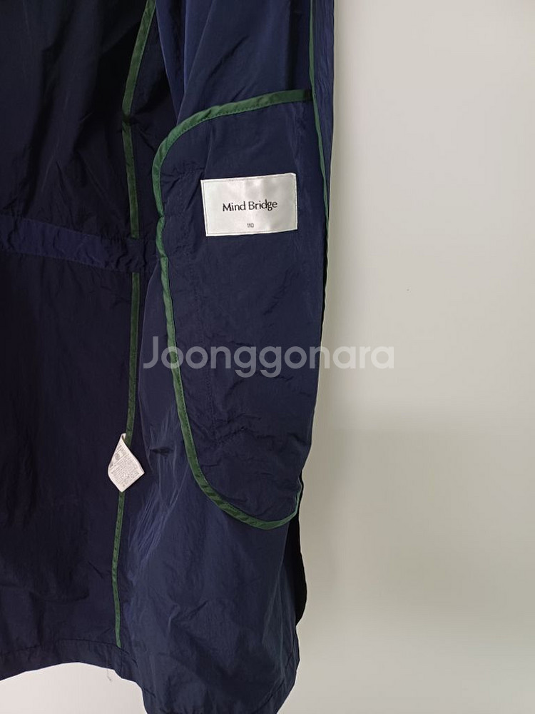남성 마인드브릿지 봄.가을 트렌치코트 (네이비110)--6