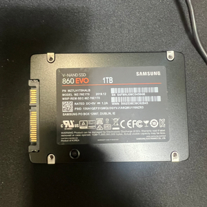 삼성 860 evo ssd 1tb 팝니다.