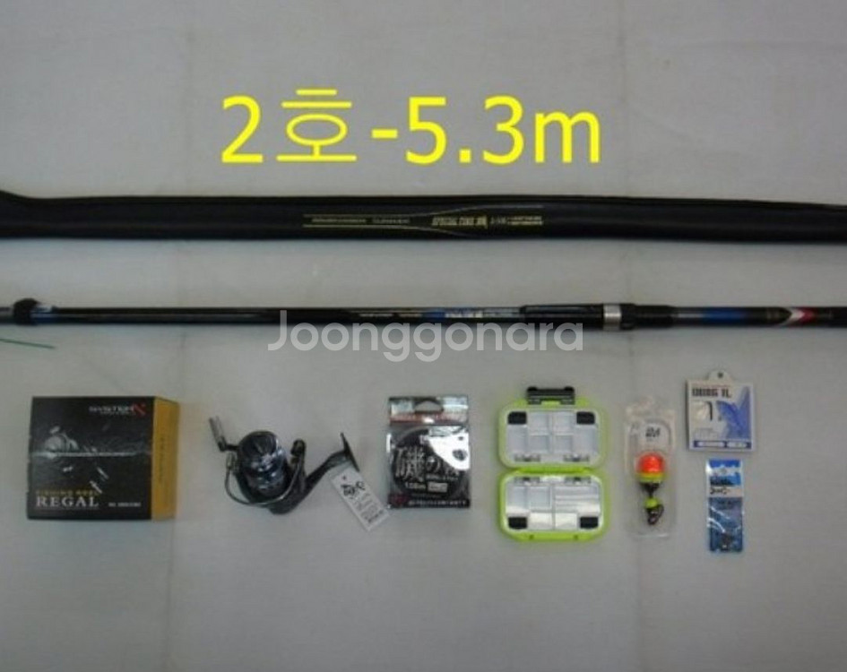 타임기2호-53+9볼4000번릴+릴줄+찌낚시채비--0