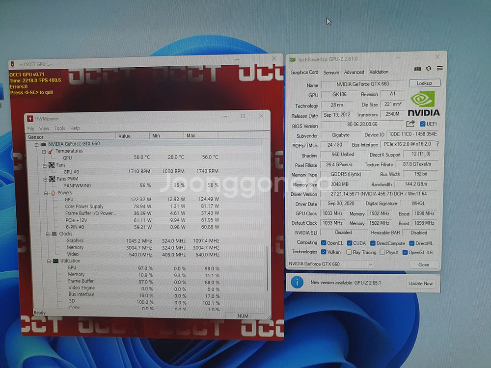 기가바이트 윈드포스 GTX 660 2G 그래픽카드--4
