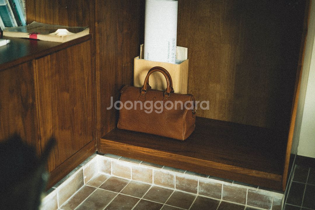 랄프로렌 빈티지 가죽 보스턴백--0