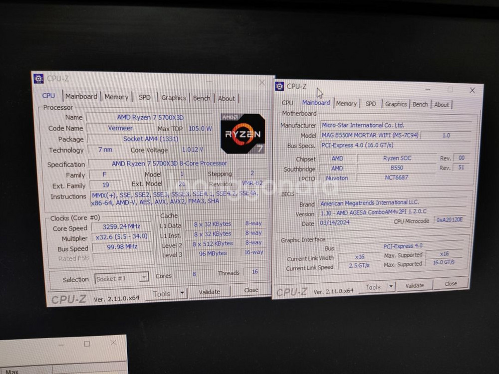 게이밍 컴퓨터 5700x3d RTX3070 신품케이스--2