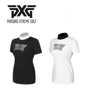 PXG 골프 여성 모크넥 텐션 반팔 이너웨어