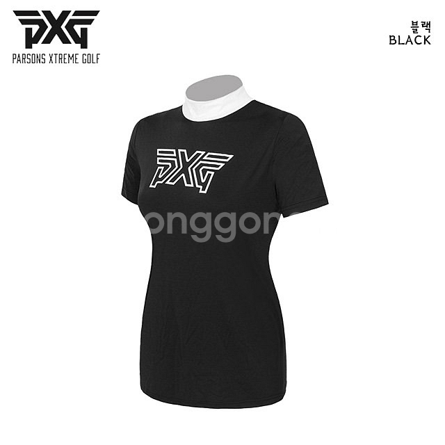 PXG 골프 여성 모크넥 텐션 반팔 이너웨어--2